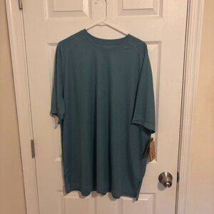 NWT Woolrich BOWLINE TEE Short Sleeve Shirt Men XXL Blue Essential Soft Outdoor